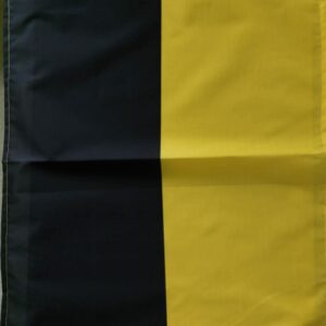 Drapeau charbon et or